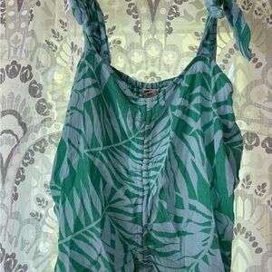 Green Leaf Print Women's Top - Billabong